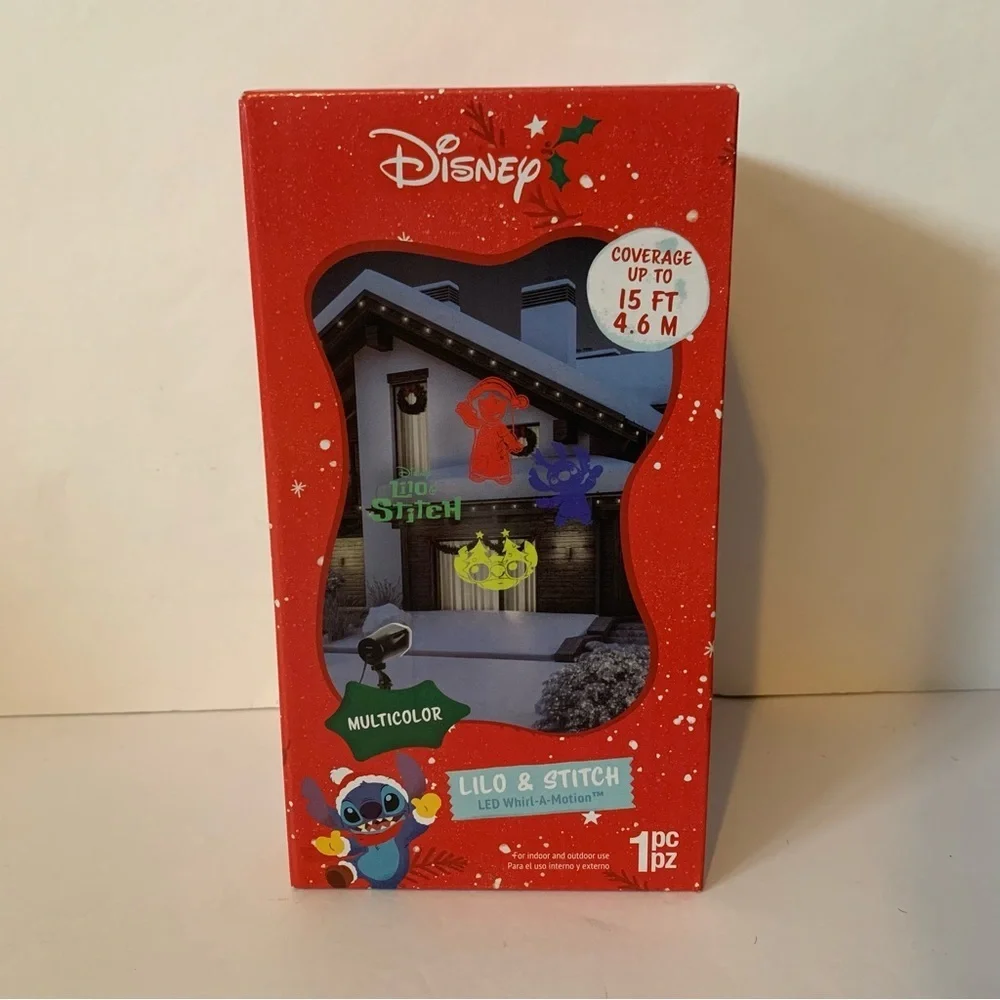 NIB. Disney Lilo & Stitch Festive Light Projector